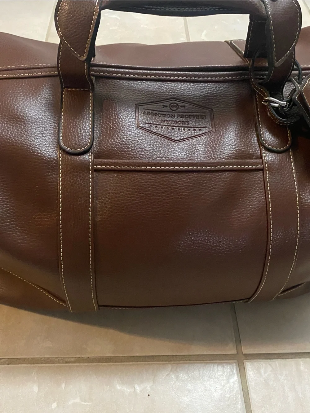 Barrington Gifts Leather Captains Brown Leather Duffel Bag